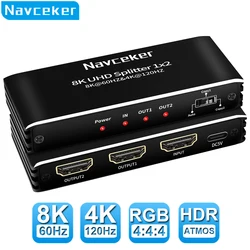 Extractor Audio HDMI 1x2 – Divisor 8K 60Hz para PS5 Xbox