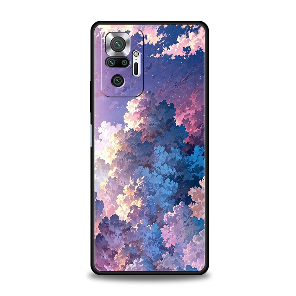 Funda de teléfono con pintura brillante al atardecer para Xiaomi Redmi Note 14, 5G, 13, 12, 10, 11 Pro Plus, 4G, 14C, 13C, 12C, 10C, 9C, TPU - imagen 2