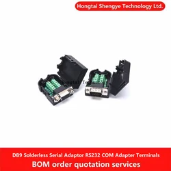 Adaptador DB9 Macho a Hembra RS232 RS485 Conversión Serie