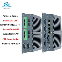 Mini PC Industrial Intel Core i7-8565U PoE WiFi Linux PfSense