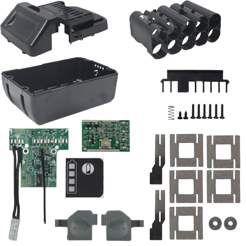 Caja de batería carcasa de plástico para Hitachi 20V 18V caja de batería BSL1830 pantalla de energía PCB placa de circuito de protección de carga - imagen 2