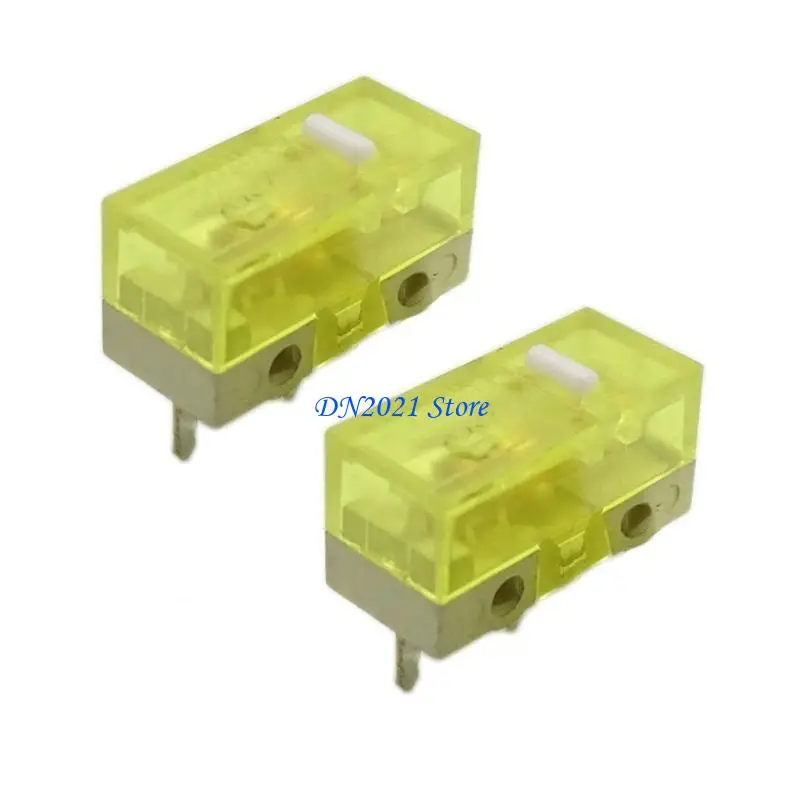 F3KE 2pcs Micro ratón Micros Huano Botones del mouse aleación Silver Contactos 120millones - imagen 2