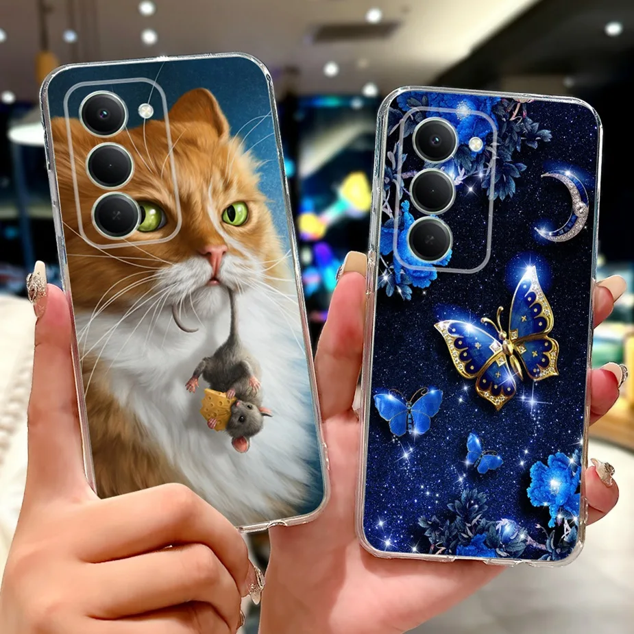 Para Xiaomi Redmi 15 5G funda lindo gato de lujo cubierta pintada 6,9 ''funda de teléfono suave y delgada para Xiaomi Redmi 15 Redmi15 4G Fundas Coque - imagen 2