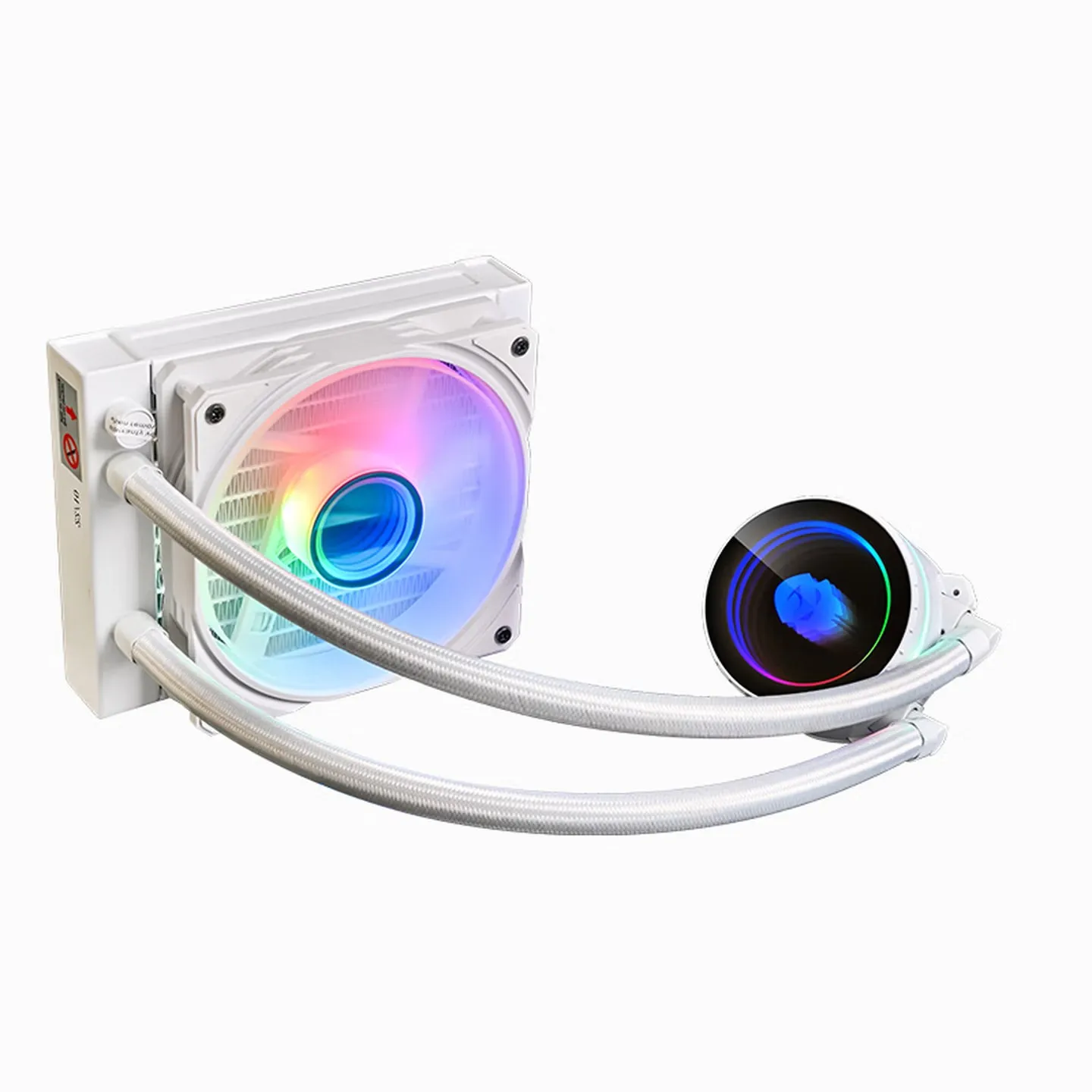 WJCOOLMAN 120mm ARGB ventilador procesador de refrigeración por agua disipador de calor para Intel 2011/1700/115X AM4 12cm PC radiador de refrigeración líquida - imagen 3