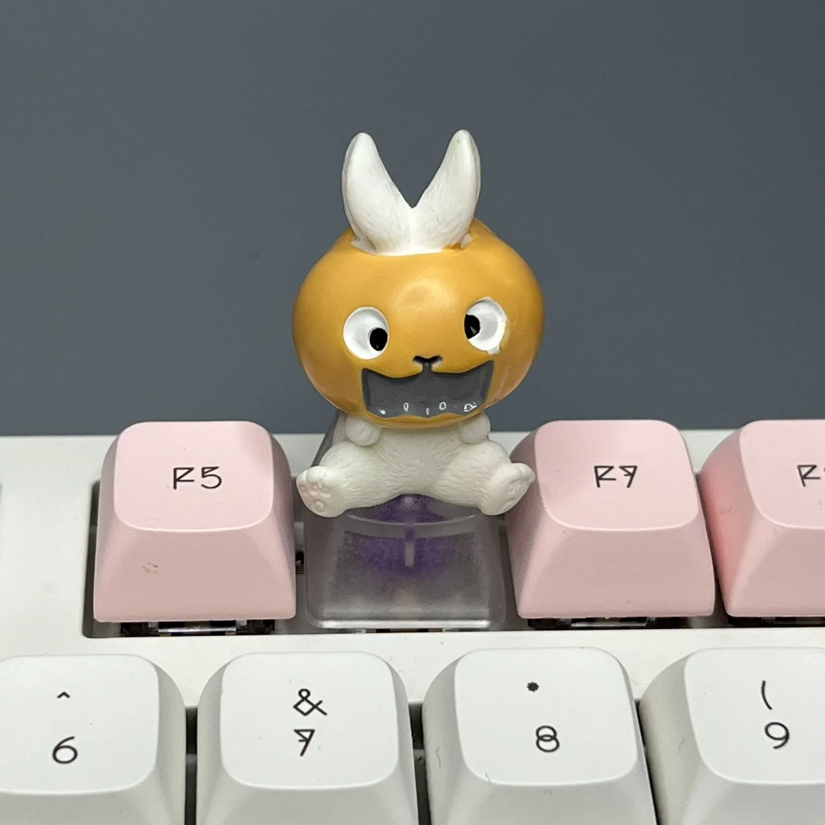 DIY transparente fantasma Keycap creativo lindo Halloween calabaza Teclado mecánico personalizado Cherry MX Axis Keycap - imagen 5