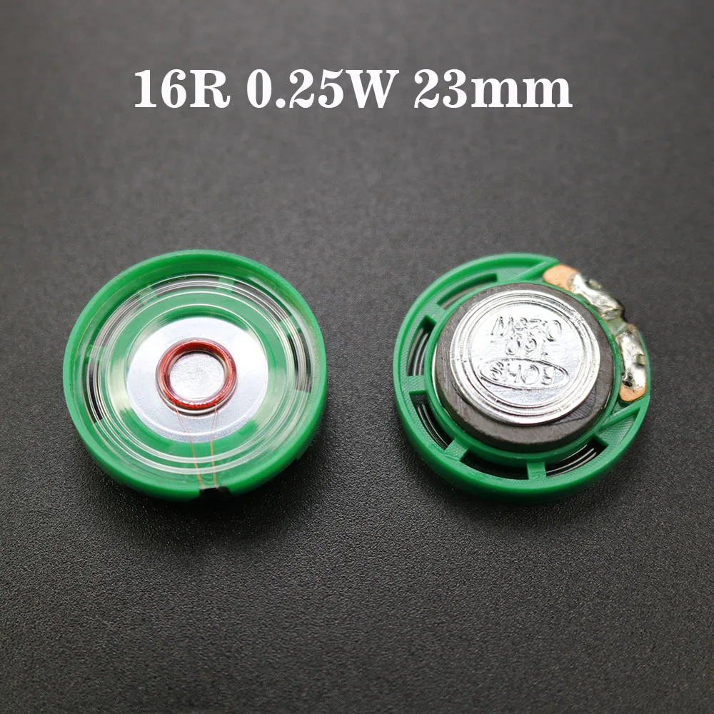 YUXI-bocina ultrafina para coche, altavoz de 16 Ohmios, 0,5 W, 0,25 W, 16R, 21, 23, 27, 29, 36, 40 mm de diámetro, 1 piezas - imagen 3