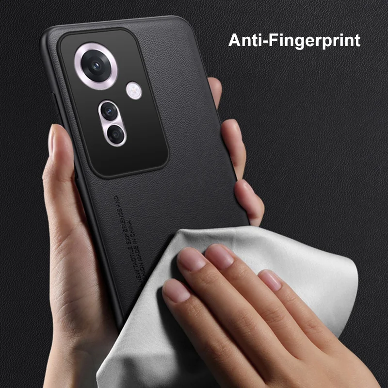Funda de cuero PU de lujo para OPPO Reno 11F Reno11F, funda trasera de silicona TPU, funda de teléfono de protección completa para OPPO Reno 11A Reno11A - imagen 5