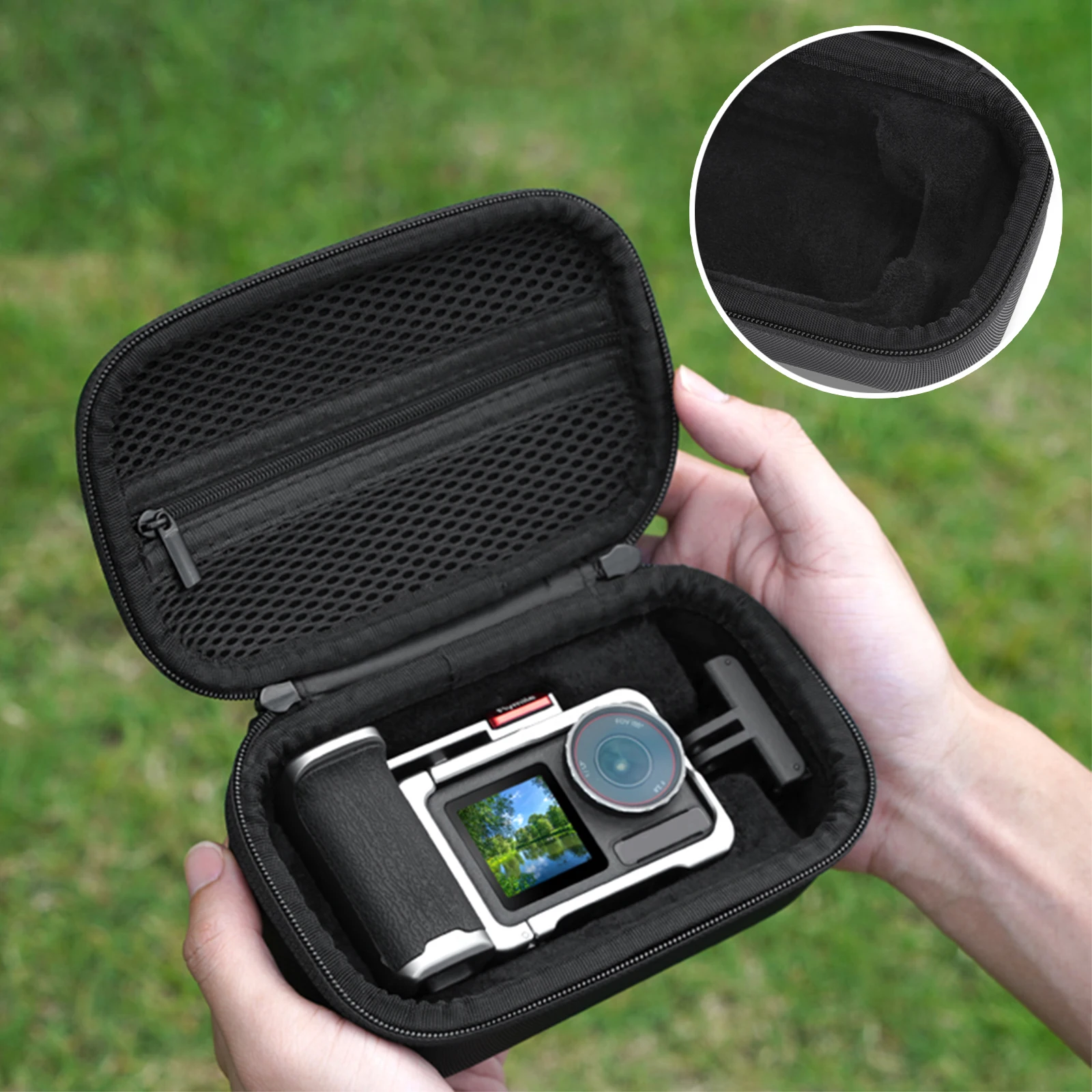 Estuche de transporte duro para DJI Action 5 Pro, estuche de transporte con mango, bolsa de almacenamiento, caja de viaje, accesorios para DJI Action 5 Pro - imagen 2