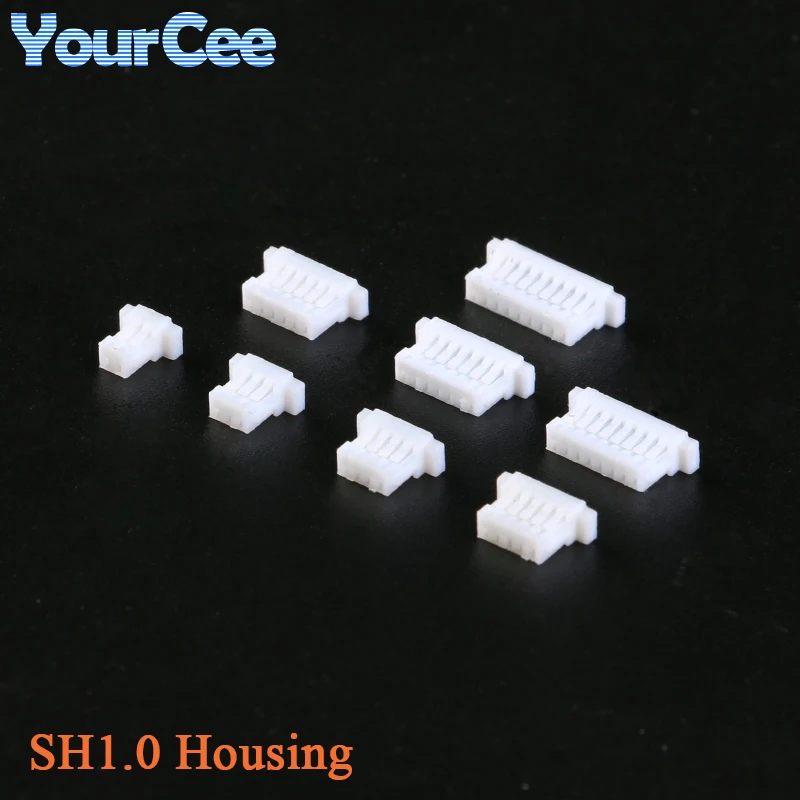 50 Uds JST SH1.0 conector SMD de 1,0mm tipo Vertical/Horizontal carcasa de enchufe cable a placa 2P 3P 4P 5P 6P 7P 8P 9P 10P Terminal - imagen 2