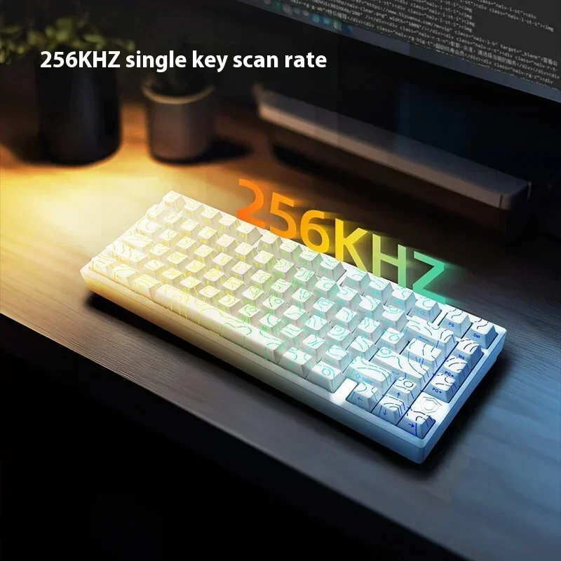IROK MG75 Pro Teclado mecánico interruptor magnético RT0.005 8000Hz RGB aluminio 81 teclas teclado personalizado PC Gamer accesorio regalo - imagen 4