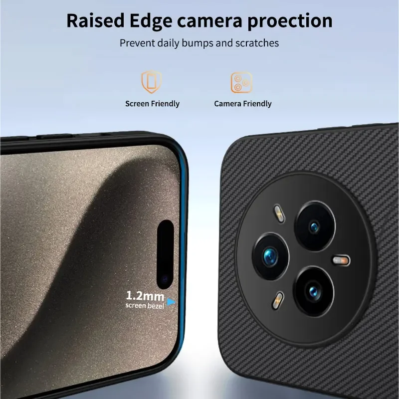 Textura de fibra de carbono para funda magnética Magsafe para Realme 14 5G 14pro + cubierta de marco suave mate a prueba de golpes para Realme14 Pro Plus - imagen 3