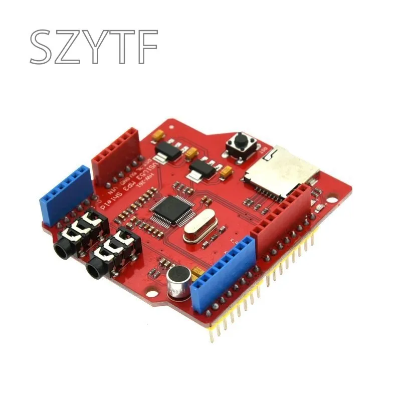 VS1053 VS1053B reproductor de Audio estéreo MP3 Shield decodificador de registro Módulo de desarrollo con ranura para tarjeta TF para Arduino UNO R3 One - imagen 4