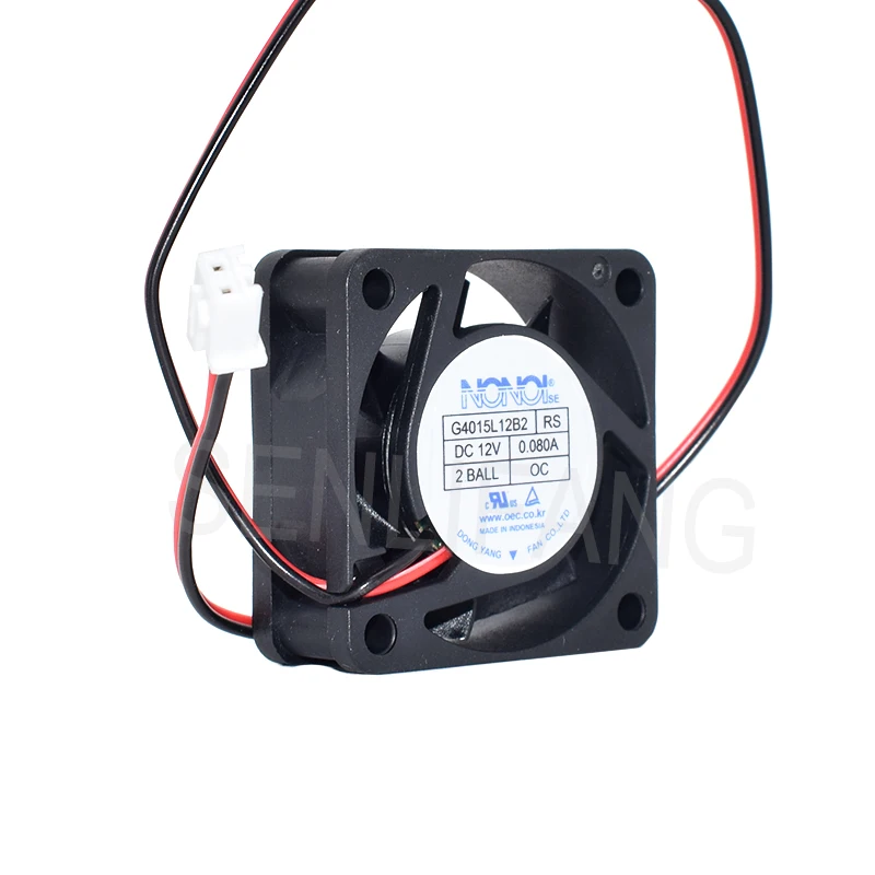 Bien probado para ventilador de refrigerador de servidor de 2 cables 40x40x15mm 4015 NONOISE G4015L12B2 RS DC 12V 0.080A - imagen 2