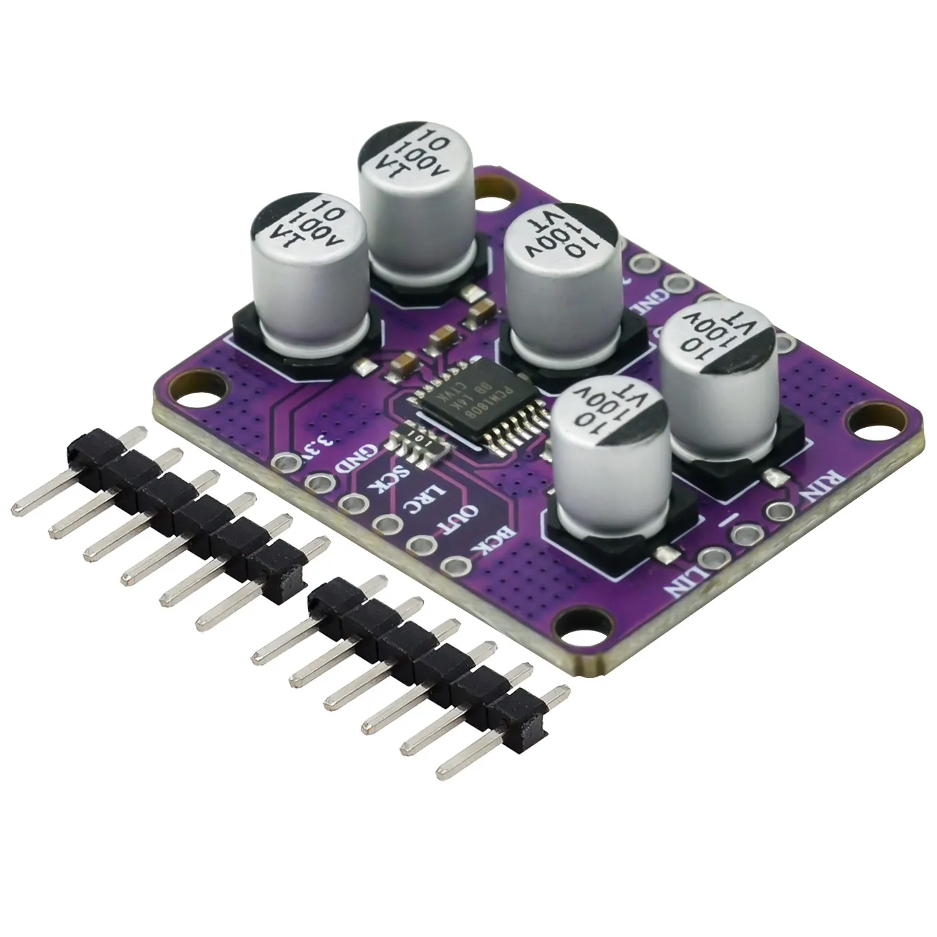 PCM1808 105dB SNR Audio estéreo ADC decodificador de entrada analógica de un solo extremo módulo de reproductor de placa amplificadora de 24 bits - imagen 5