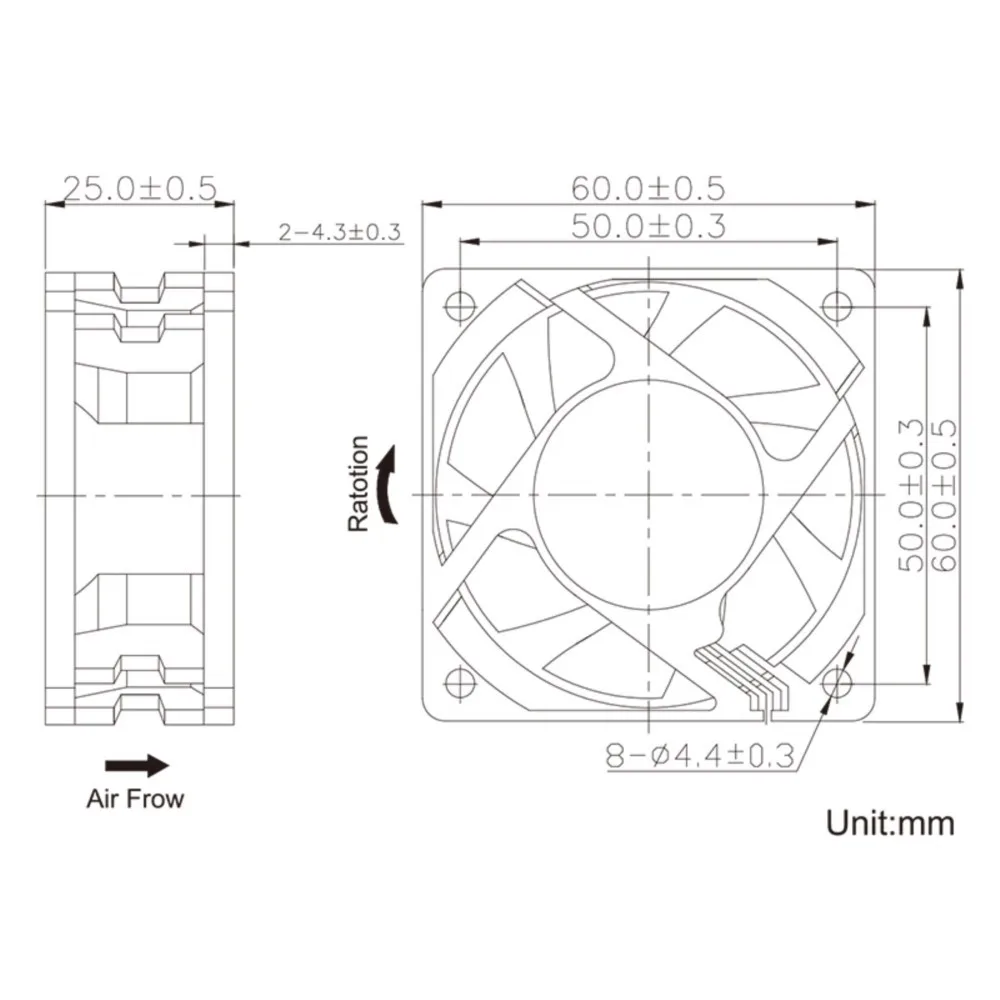 Ventilador de refrigeración AC 115V 230V 60mm 5W 5500RPM 1 Uds SXDOOL rodamiento de bolas doble sin escobillas - imagen 2