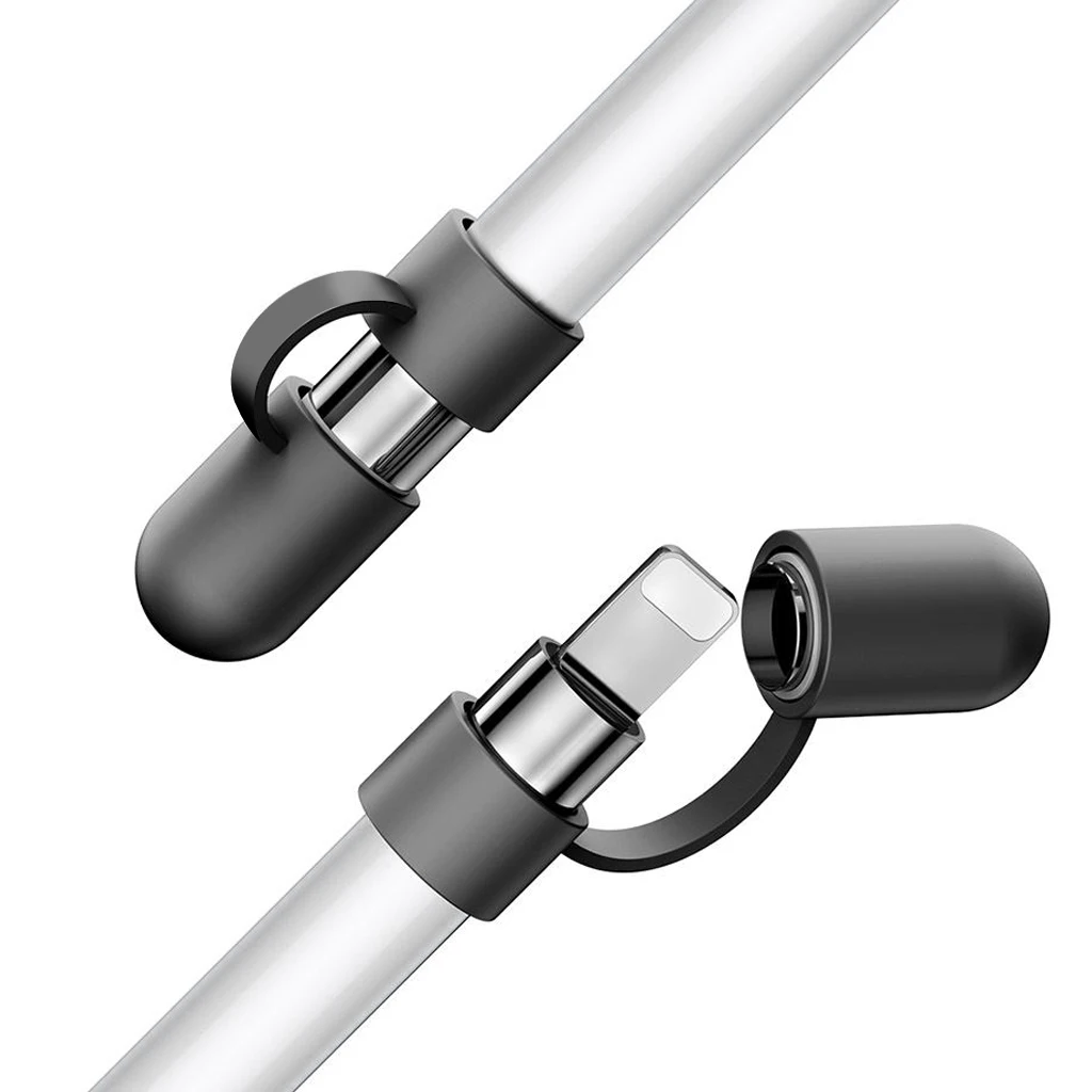 Para iPencil 1a generación, tapas de bolígrafo antipérdida, bolígrafos de silicona suave, soporte de tapa superior para iPhone, iPad, accesorios de lápiz óptico - imagen 3