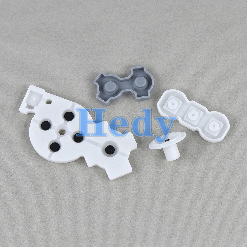 50 juegos de almohadillas de goma conductoras de alta calidad de repuesto para botones de controlador derecho Wii - imagen 5