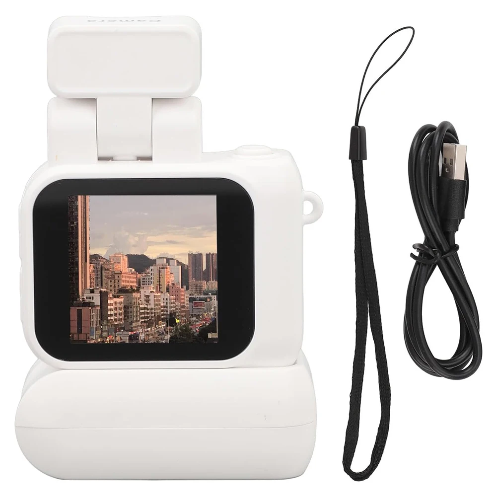 Mini cámara con pantalla HD 1080p cámara Retro ultracompacta con lámpara de Flash y base de batería grabadora de vídeo portátil cámara de bolsillo - imagen 2