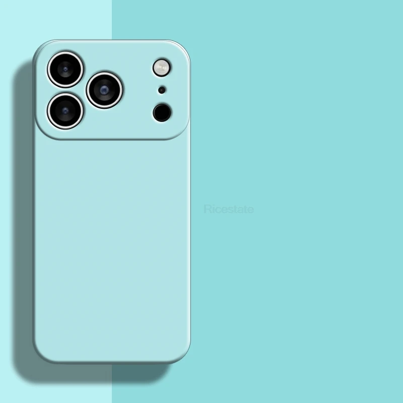 Funda de teléfono de silicona líquida para Apple iPhone 17 Pro Max 17 Air 16 15 14 Plus 13 12 mini 11 Pro Max funda a prueba de golpes Fundas - imagen 4