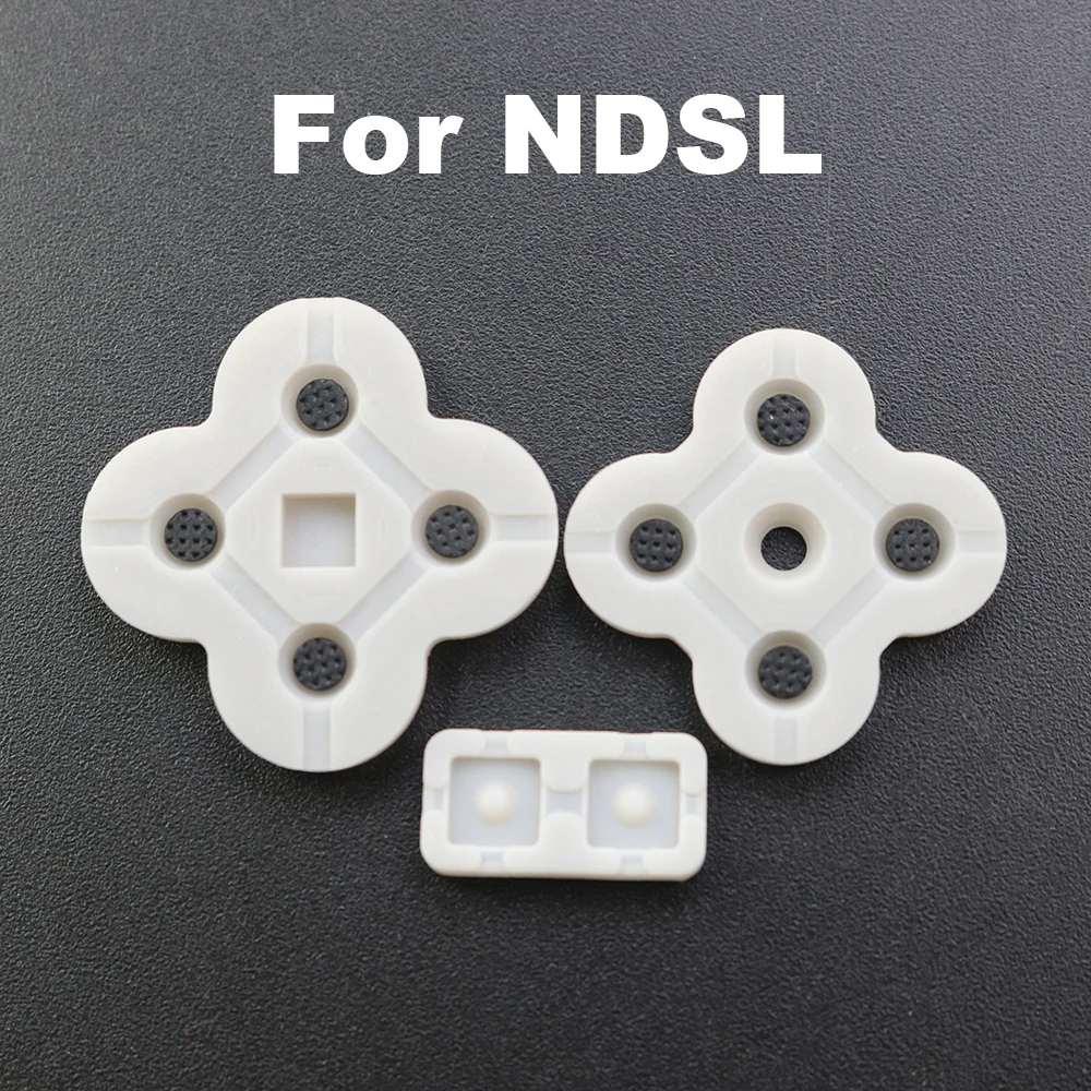 1 Juego de almohadillas de goma conductoras para GameBoy GBA GBC GBP AB d-pad almohadilla de botón para SFC NDSI NGC NDSL N64 3DS Wii SAGE piezas del controlador - imagen 4