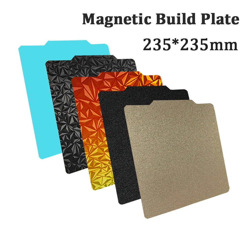 Hoja Pei 235x235 para Ender 3 V2 Ender 3 Ender 5 Neptune 4 Pro Pet Peo placa de construcción magnética Sping Steel impresora 3d cama calefactable