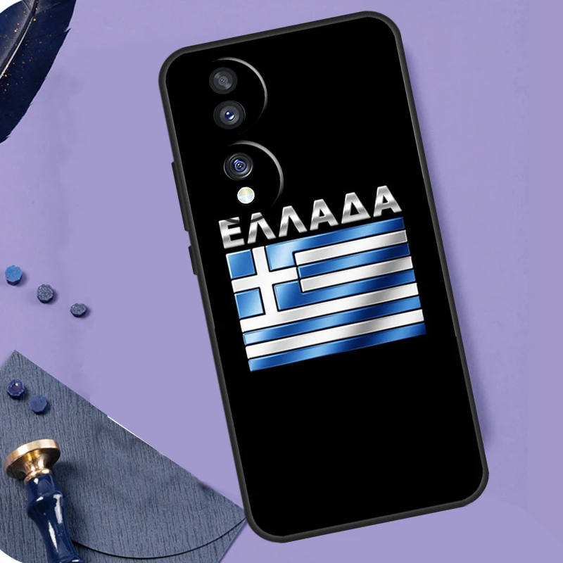 Funda con bandera griega de Grecia para Honor Magic 8 Pro 5 6 7 Lite X9a X9b X9c X9d X8a X8b X8c 50 70 90 200 400 Pro Coque - imagen 3
