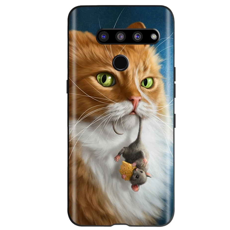 Funda de teléfono de silicona suave para LG V50 ThinQ 5G, cubierta trasera bonita con impresión 3D, parachoques para LG V50S ThinQ 5G - imagen 5