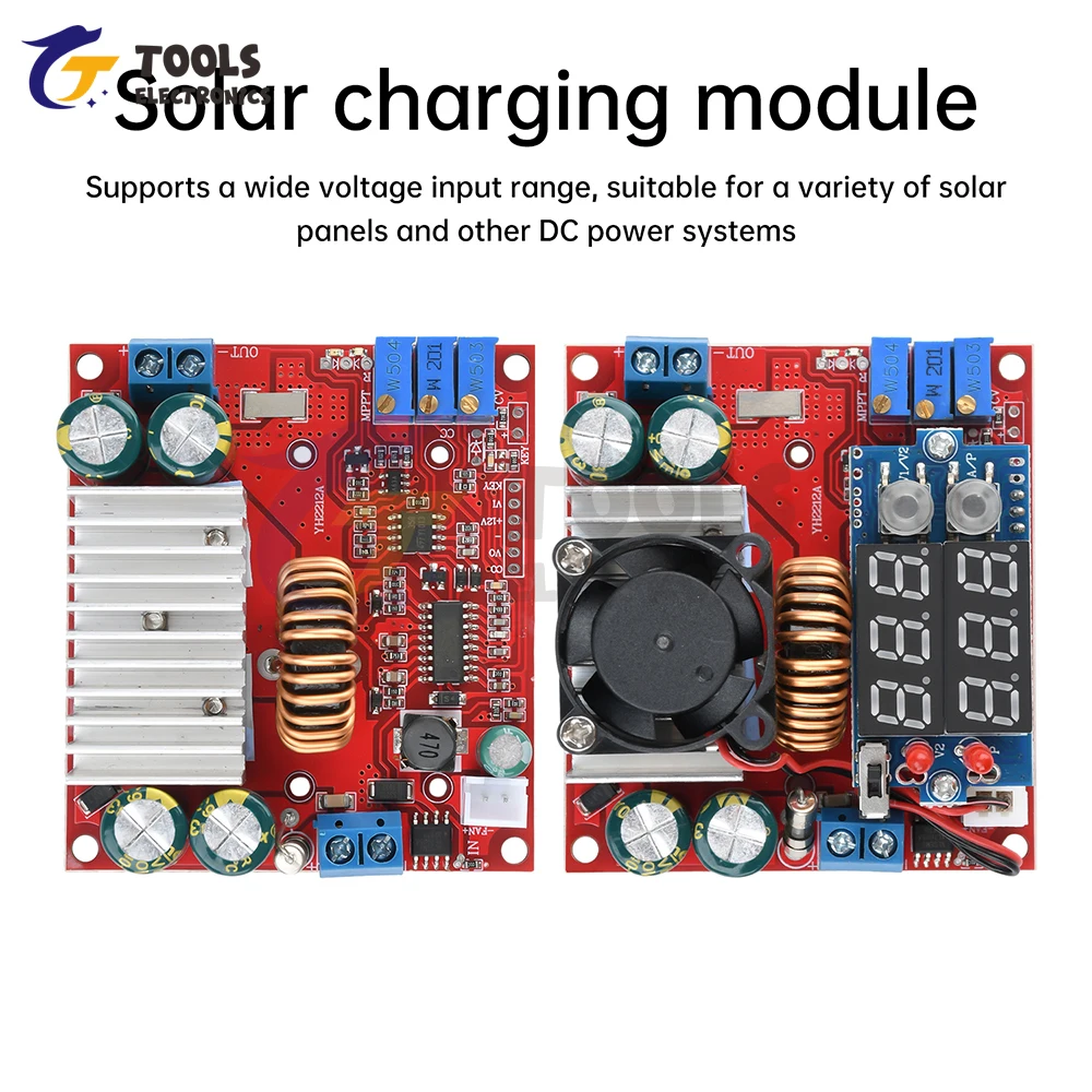 Módulo de cargador de refuerzo MPPT DC 6-50V 15A CC/CV carga Solar con rectificador síncrono fuente de alimentación ajustable - imagen 2