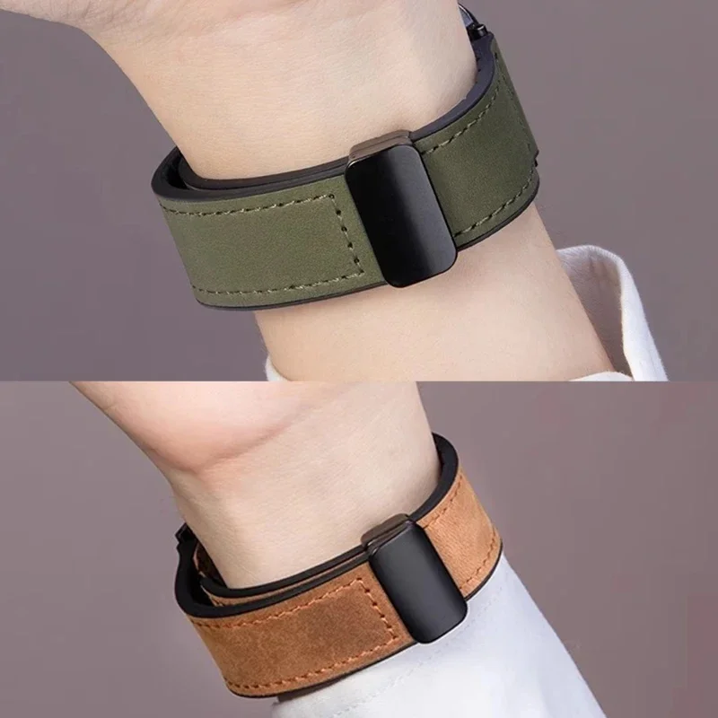 Correa de silicona de cuero de 22mm para Xiaomi Watch 2 2 Pro S4 S3 S2 S1 Pro, correa de reloj magnética activa Mi Watch Color/Mi Watch Color 2 - imagen 2