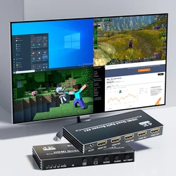 Conmutador HDMI 4K 4x1/2x1 – Multivisor sin interrupciones