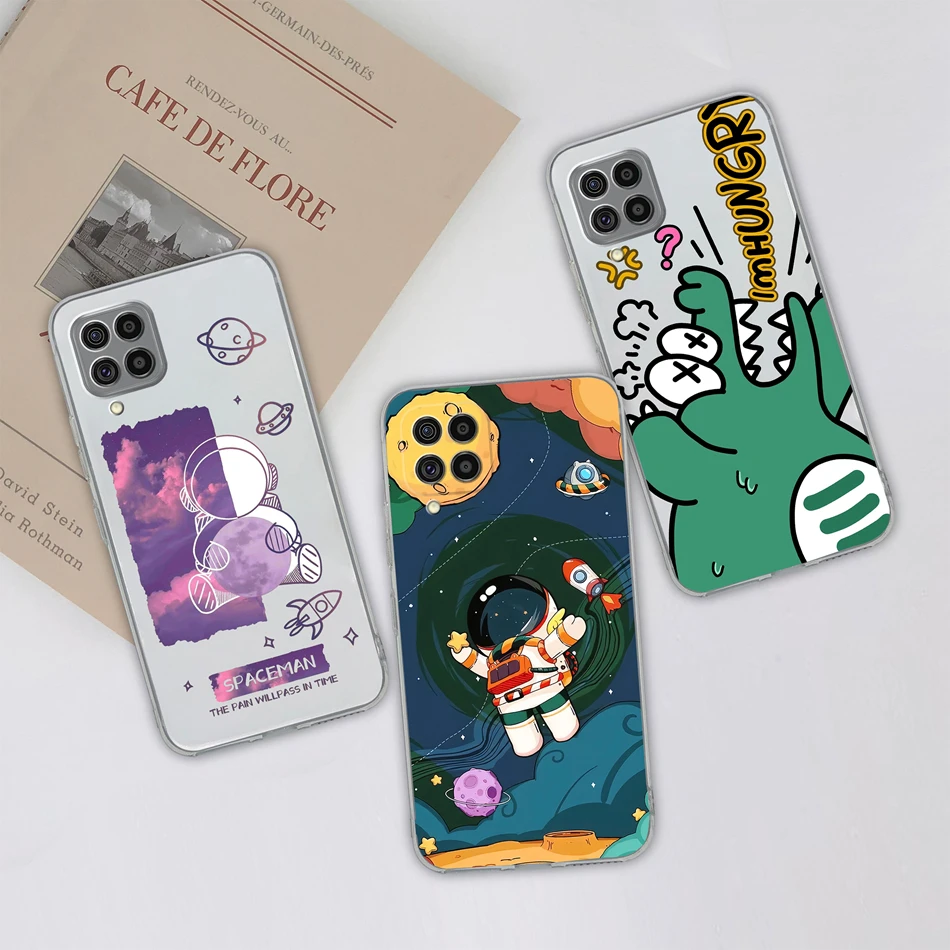 Para Samsung Galaxy F62 M62 funda de colores de ensueño funda de teléfono transparente para Samsung F 62 M 62 suave TPU silicona parachoques ligero - imagen 2