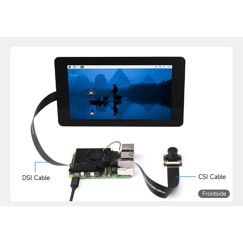 Cable flexible Raspberry Pi5 DSI FPC de 22 pines a 15 pines opciones 200 / 300 / 500 mm para PI 5 - imagen 5