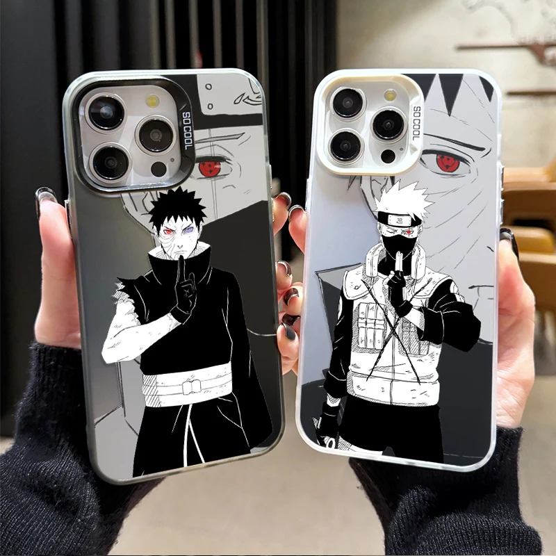 Funda rígida de Anime Naruto Kakashi y Obito para Xiaomi Redmi 12S Note 12 14 13 11 Pro Plus 4G 5G 11S 10S 10 9 9S 12C 13C 14C A3 A4