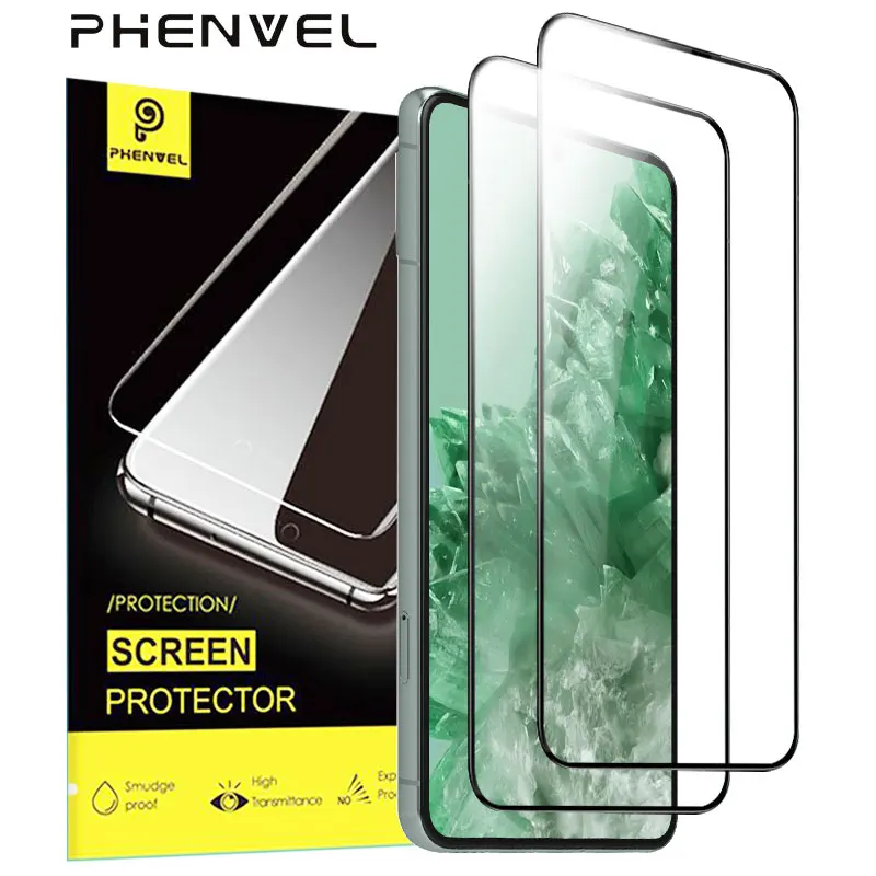 2 piezas de vidrio Protector de seguridad para Google Pixel 9 Pro XL 8 8A 7A 5 6 6A 7 5a 4A 9 8 PRO 9A Protector de pantalla película de vidrio templado