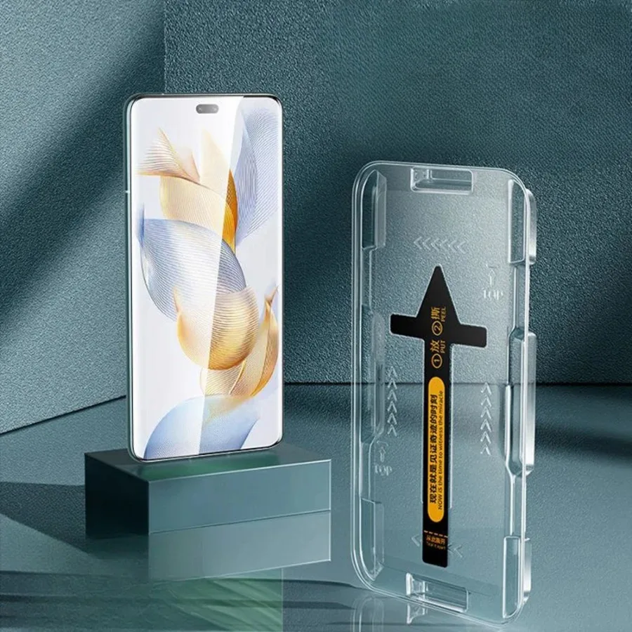 Vidrio templado de instalación Premium para Honor X70i X60 GT Pro 70 60 Protector de pantalla para Honor 90 para Honor 90 Pro vidrio Protector