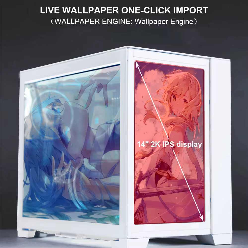 Panel Frontal LCD Lian Li O11D Mini 2K HD - imagen 5