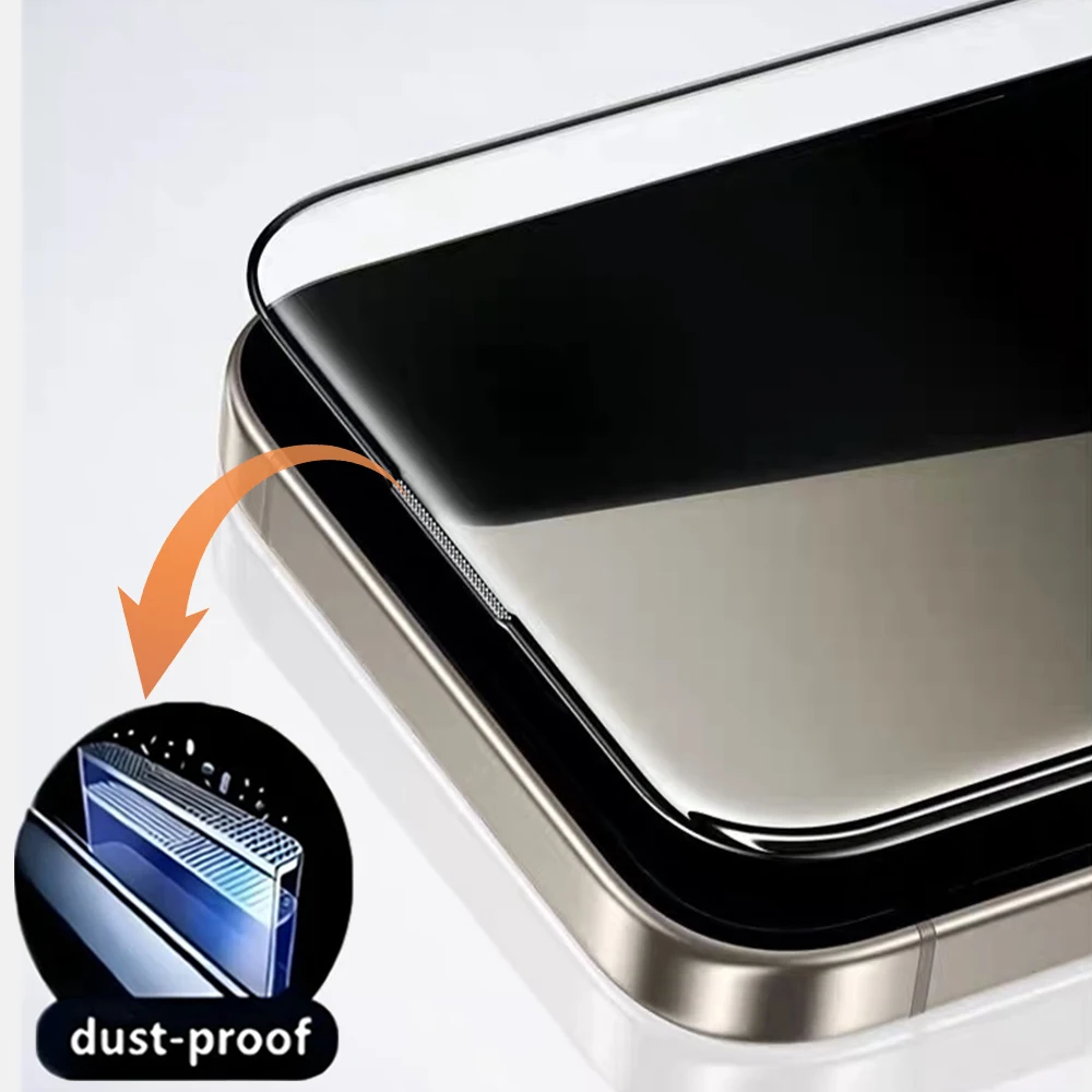Protector de pantalla para iPhone 17 Pro Max Air Fácil instalación Vidrio templado HD Película protectora antiarañazos para iPhone 17 Promax - imagen 5