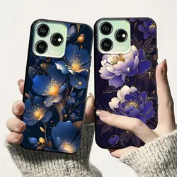Funda Silicona ZTE Axon 50/60 Lite 4G Floral Antigolpes