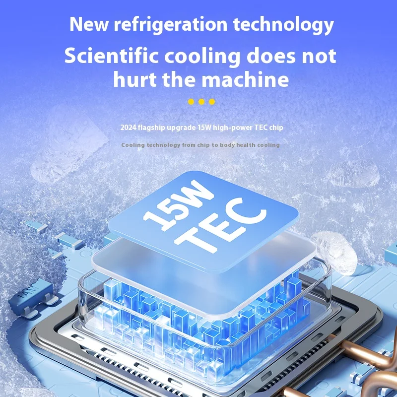 Disipador de calor para teléfono, accesorio magnético de refrigeración de alta eficiencia, ajuste de velocidad del viento ligero y silencioso para teléfonos, iPad, ordenadores - imagen 3