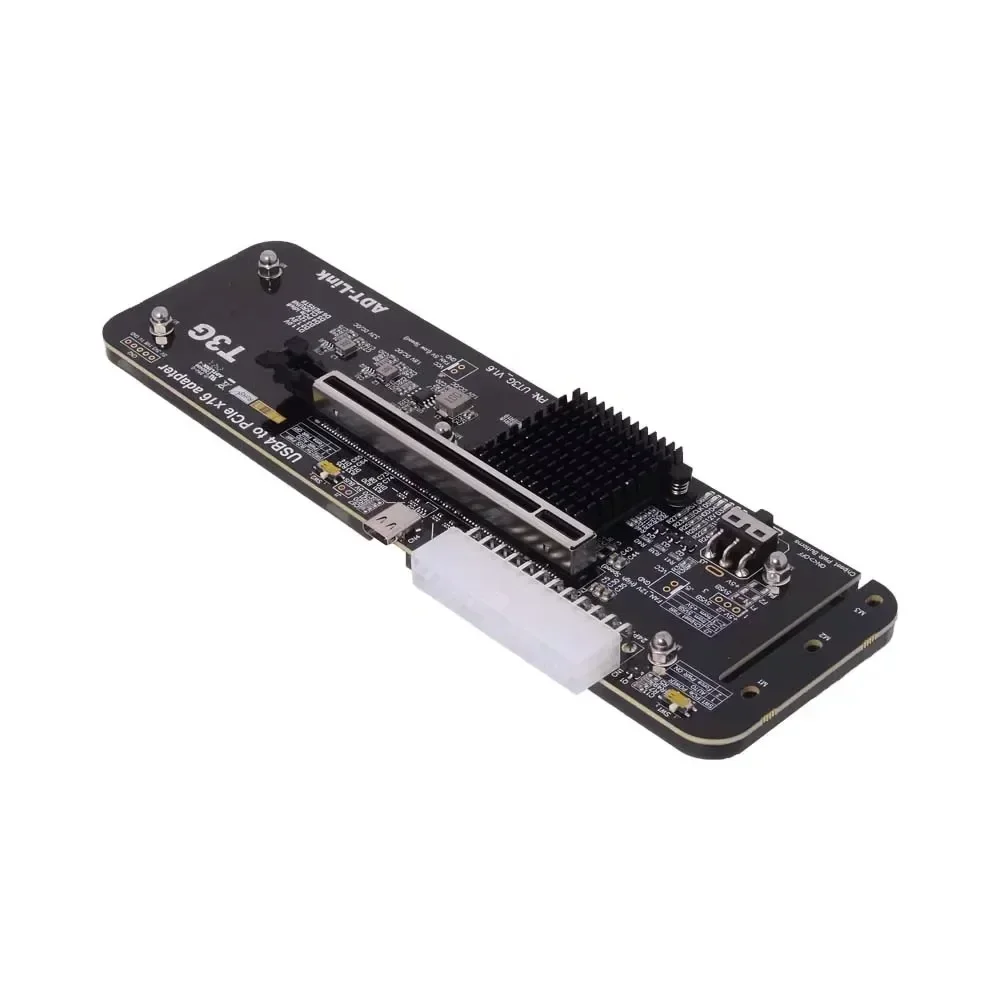 Tarjeta gráfica ADT UT3G V1.6 NUC ITX STX Notebook PC, adaptador externo USB4.0 a PCIe X16 eGPU USB4 para Compatible con Thunderbolt 4/3 - imagen 3