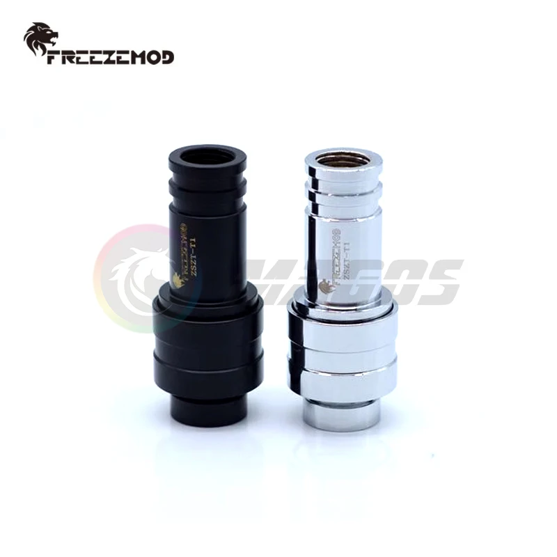 FREEZEMOD-Kit de montaje desconectado para parada de agua, refrigeración por agua, acceso directo, negro/plata, ZSZT-T1 - imagen 3