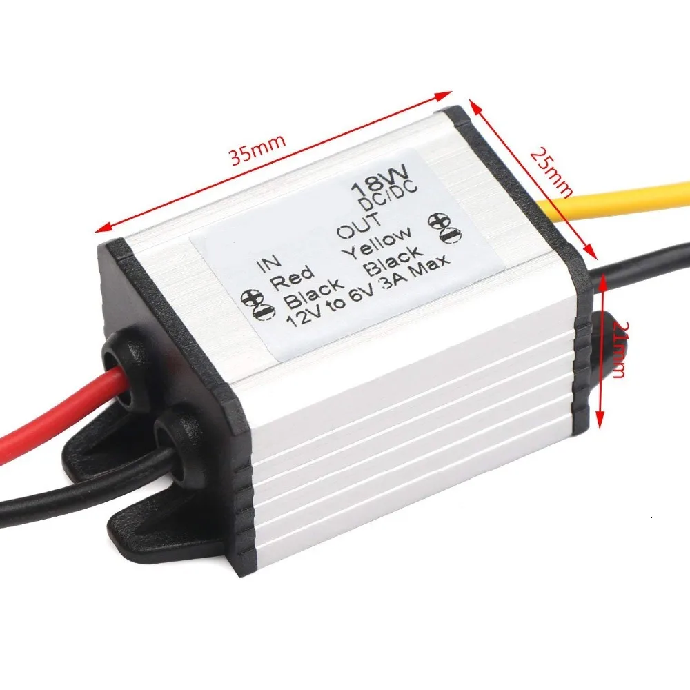 Regulador de voltaje convertidor Buck de 12V a 6V convertidor de DC-DC de 12V a 6V convertidor de voltaje de fuente de alimentación módulo reductor - imagen 2