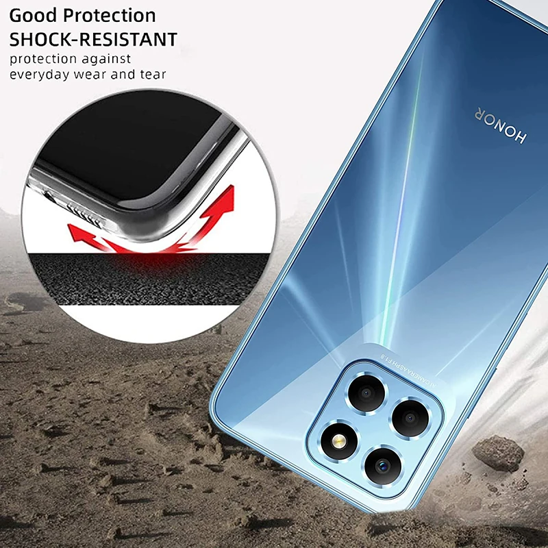 Funda suave de silicona ultrafina para Huawei Honor 50 60 70 80 Pro SE Lite X8A X8 X7 X7A X9 X9A X6 4G 5G Funda trasera transparente - imagen 2