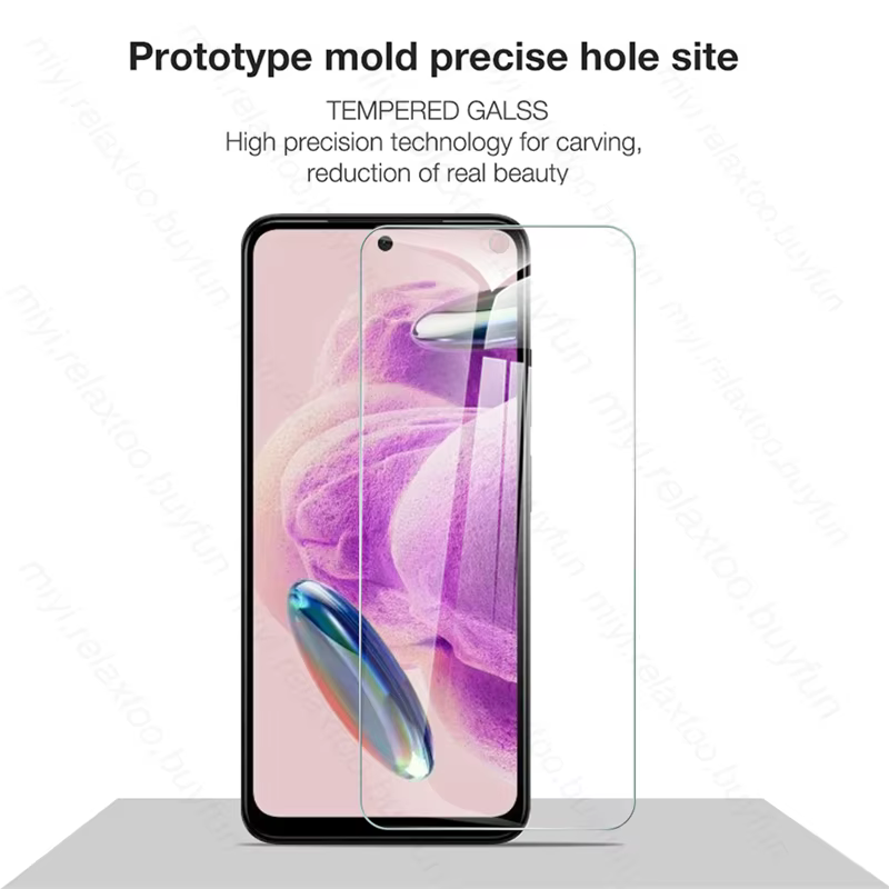 Funda de vidrio templado HD para Xiaomi Redmi Note 12 s, 12 s, 4G, 9H, Readmi Note 12 Pro + 5G, 2 unidades - imagen 3