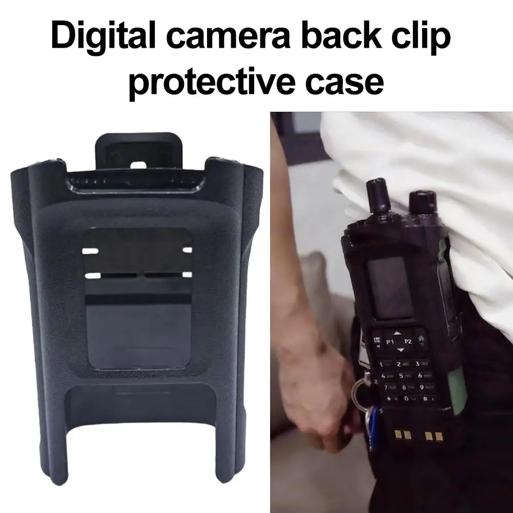 Clip trasero para Baofeng para DM32/UV32, Clip para cinturón de Radio bidireccional, funda de transporte para UV32/DM32, accesorios de Radioaficionado bidireccional I2J2 - imagen 4