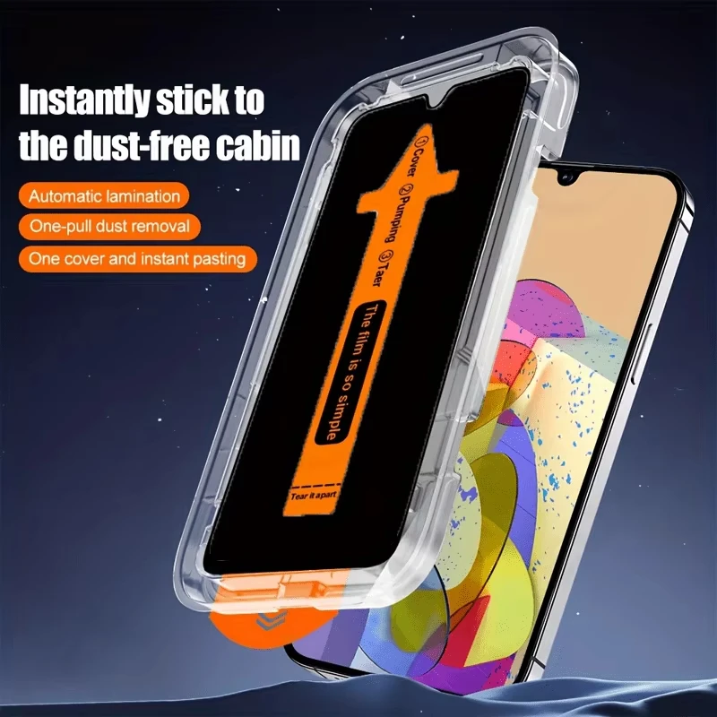 1-5 uds privacidad fácil de instalar vidrio templado para iPhone 13 11 17 Pro Max Air 16 15 14 16e 12 Mini XR Xs 7 8 Plus Protector de pantalla - imagen 4