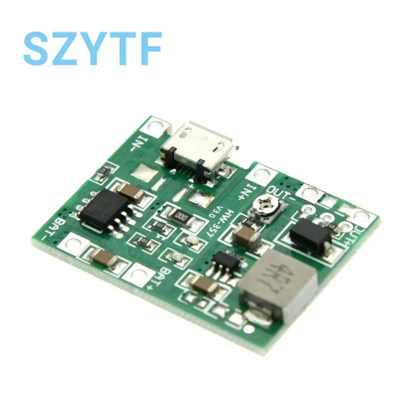 Módulo de batería 18650 de 1-50 piezas: 3,7 V/4,2 V, compatible con 5 V a 9 V, carga, refuerzo, descarga, salida ajustable de 2 A - imagen 5