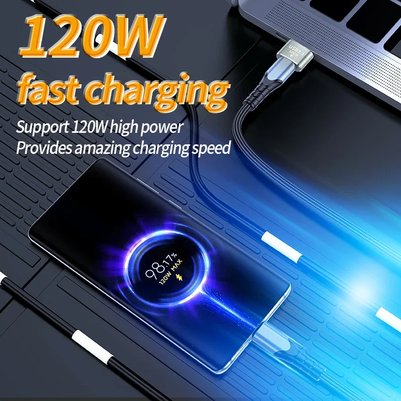 Olaf-Adaptador USB tipo C A USB 120 A tipo C, conector convertidor OTG para Macbook, iPad, Huawei, Xiaomi, Samsung, 10Gbps, 3,1 W - imagen 2