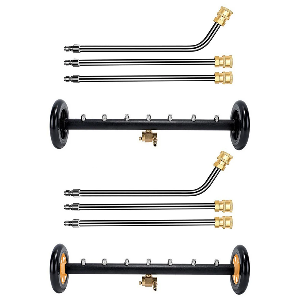 Escoba de agua de alta presión de 22 pulgadas, chasis de coche extensible de 3 varillas, lavadora de alta presión, escoba de agua inferior para locomotora - imagen 2