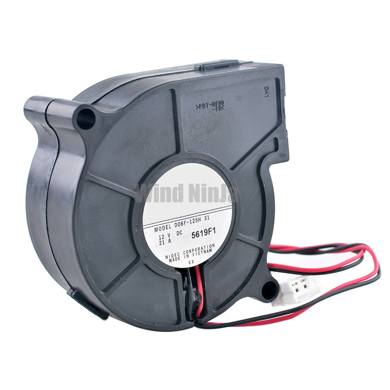Ventilador de turbina para humidificador y proyector, ventilador de refrigeración de D06F-12SH, 6cm, 60mm, 60x60x25mm, DC12V, 0.21A - imagen 4